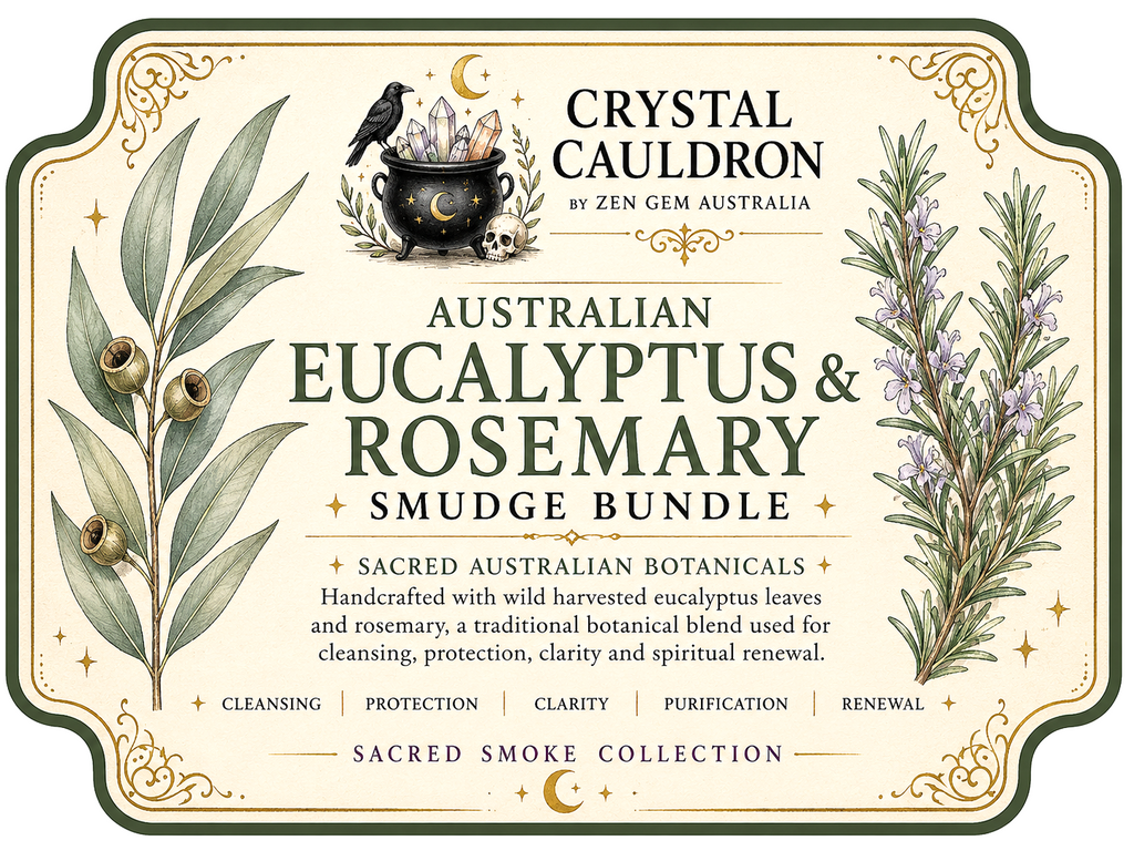 Australian Eucalyptus Rosemary Smudge Bundle Cleansing Protection Spiritual Herb