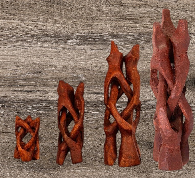 Natural Wood Cobra Folding Tripod Stand ~ Display LGE 15cm Crystal, Geode, Shell