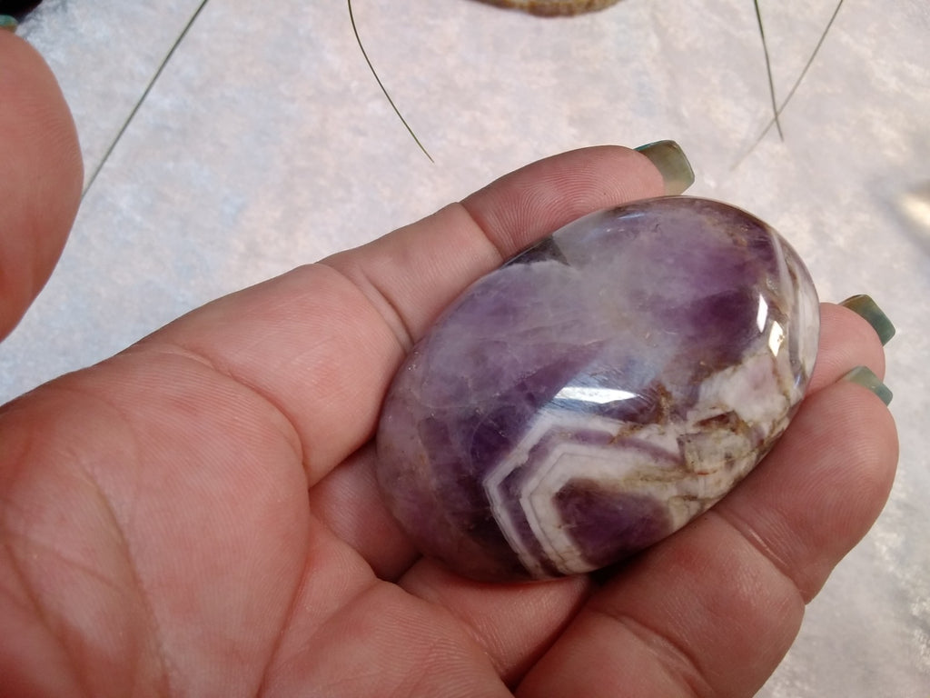 Palm stone Amethyst ~