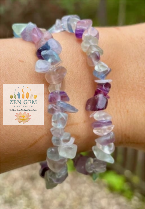 Fluorite Bracelet – Elastic ~ Focus • Clarity • Mental Balance