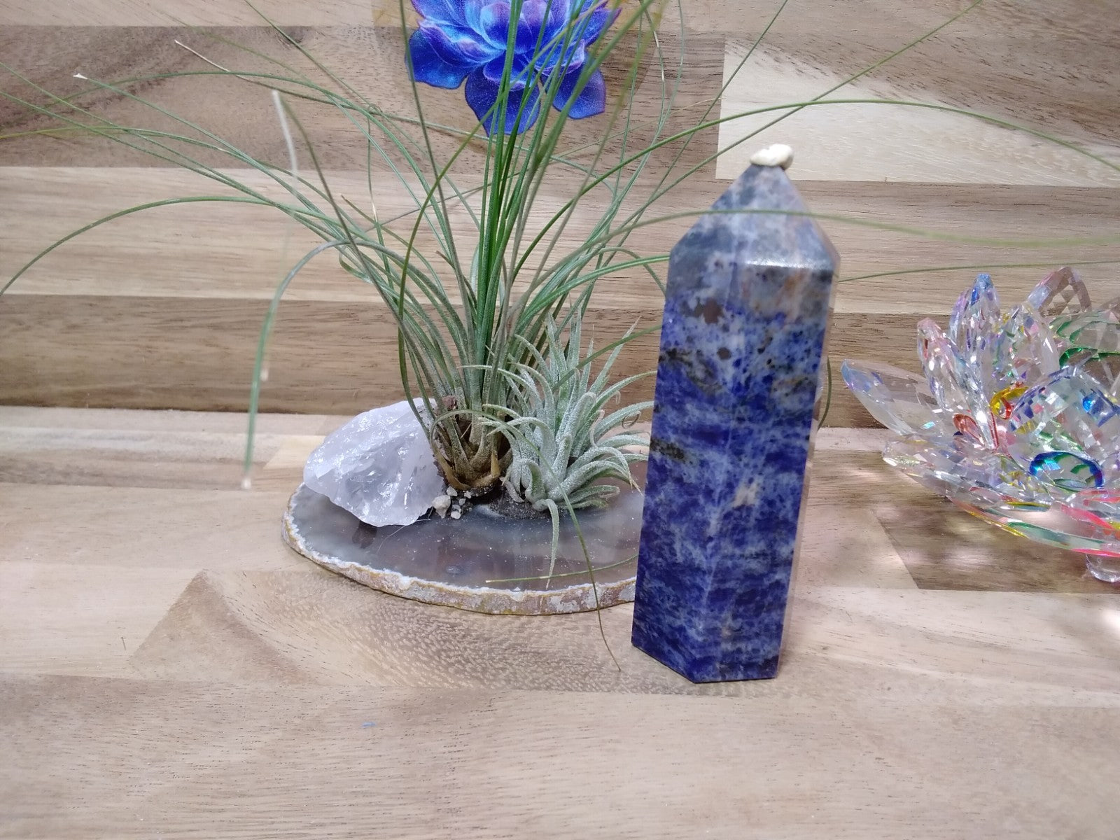 Sodalite Tower ~ 10cm ~ Crystal Generator ~ Blue Stone Healing Crystal ~ 145g