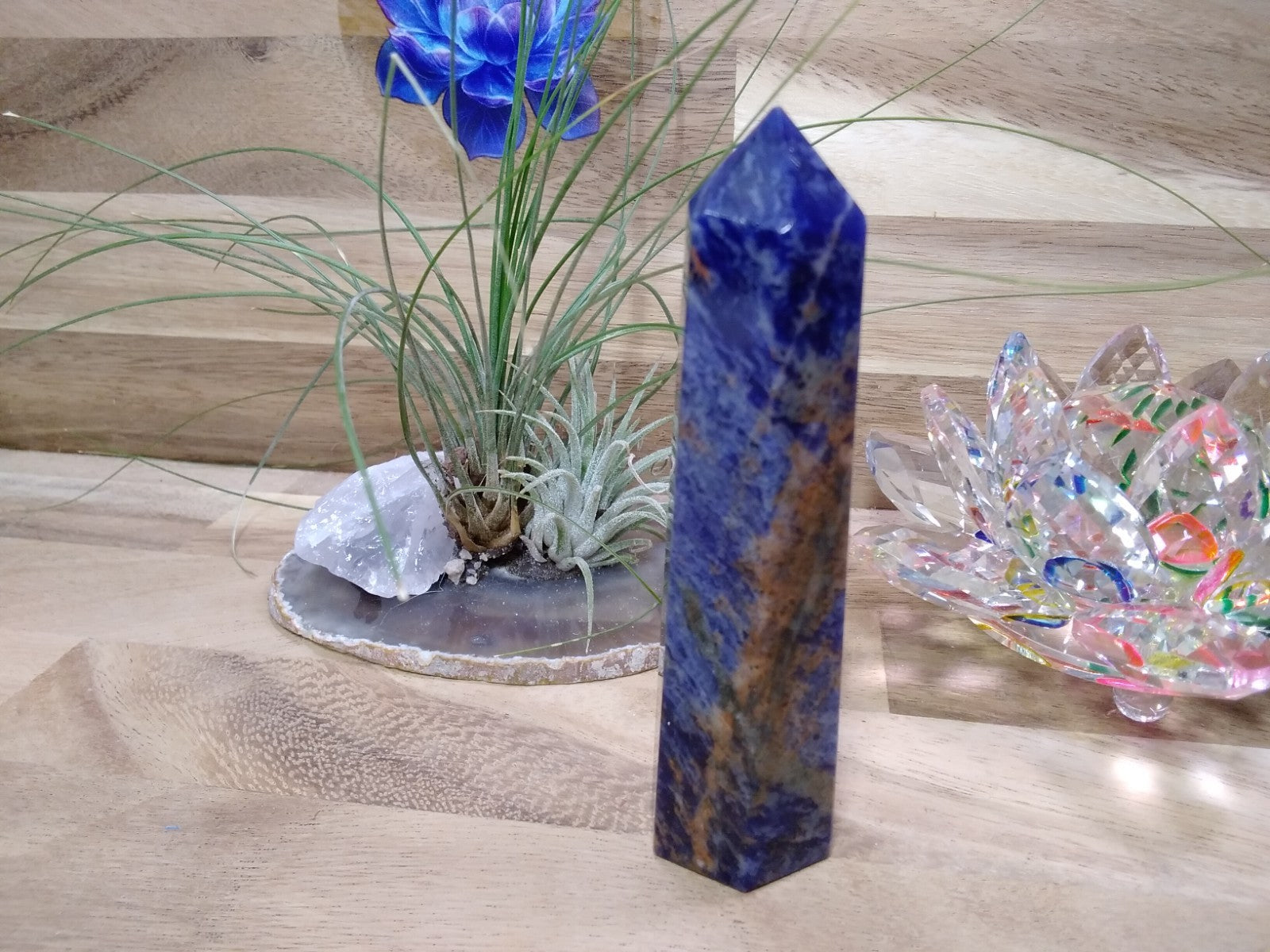Sodalite Tower ~ 10 cm ~ Crystal Generator ~ Blue Stone Healing Crystal ~ 114 g