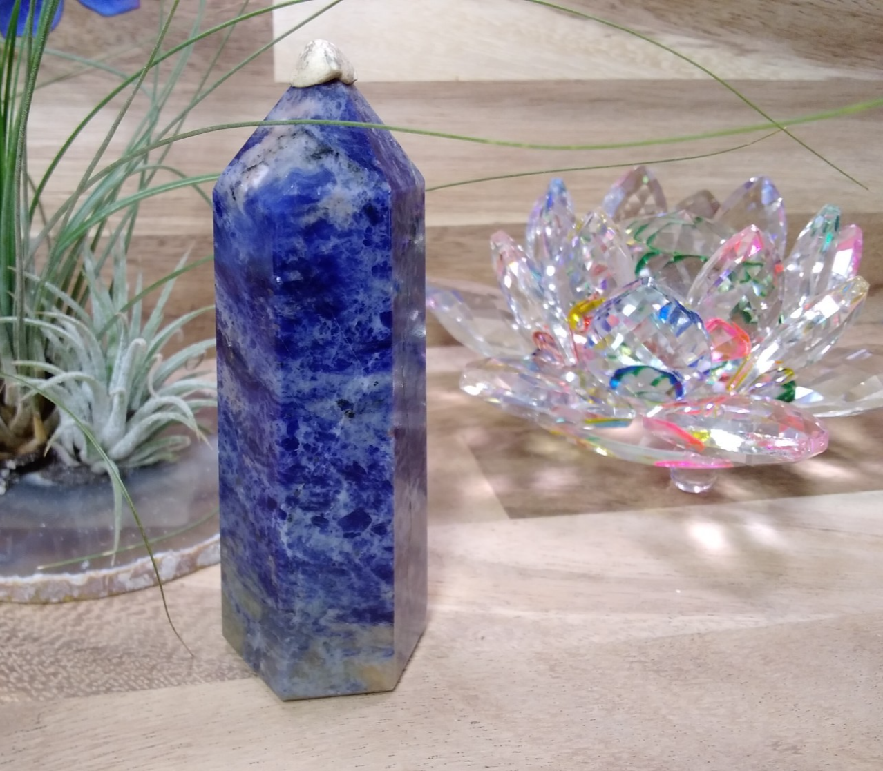 Sodalite Tower ~ 10cm ~ Crystal Generator ~ Blue Stone Healing Crystal ~ 152g