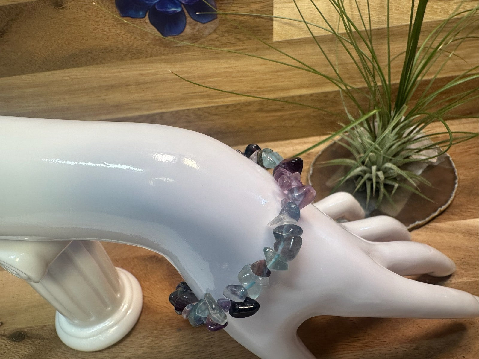 Fluorite Bracelet – Elastic ~ Focus • Clarity • Mental Balance
