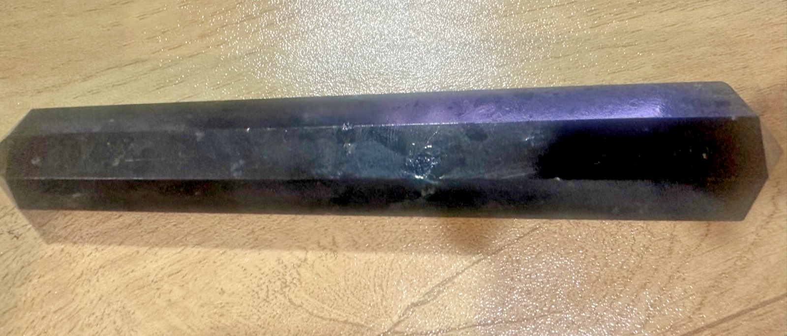 Black Tourmaline Double Terminated Wand – Polished Crystal Point Protection