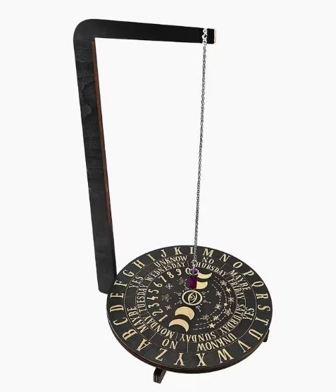 Pendulum Divination Board with Stand & Amethyst Pendulum Spiritual Guidance •