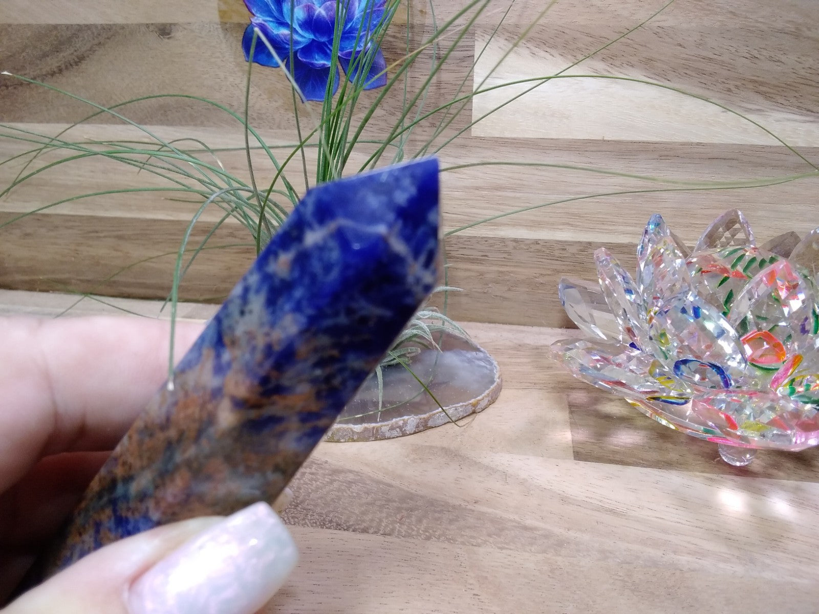 Sodalite Tower ~ 10 cm ~ Crystal Generator ~ Blue Stone Healing Crystal ~ 114 g