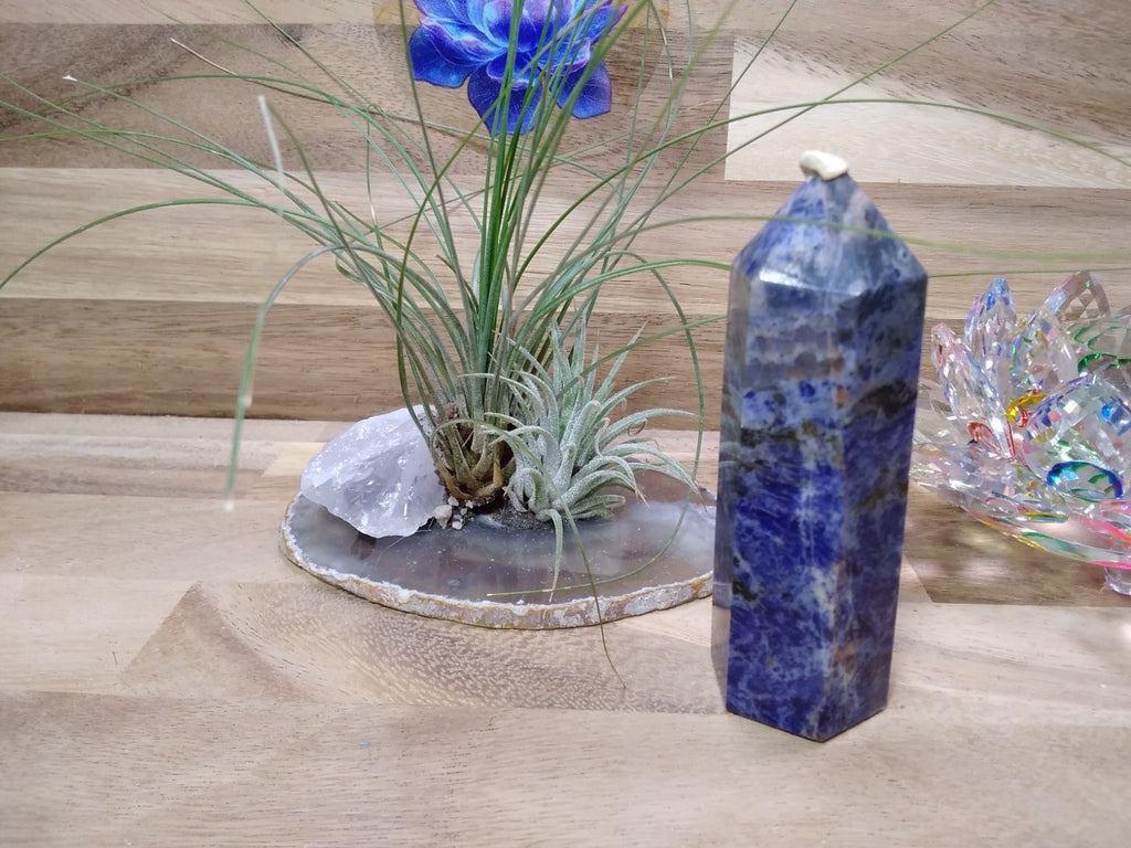 Sodalite Tower ~ 10cm ~ Crystal Generator ~ Blue Stone Healing Crystal ~ 145g
