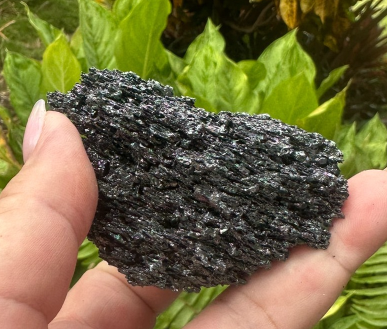Rainbow Hematite ~ Crystal Cluster ~ Iridescent Metallic Mineral Specimen ~ 106g