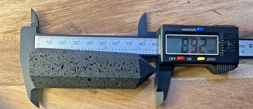 Black Lava Stone Tower – 90mm Volcanic Obelisk ~ Diffuser ~ Reiki ~ Meditation