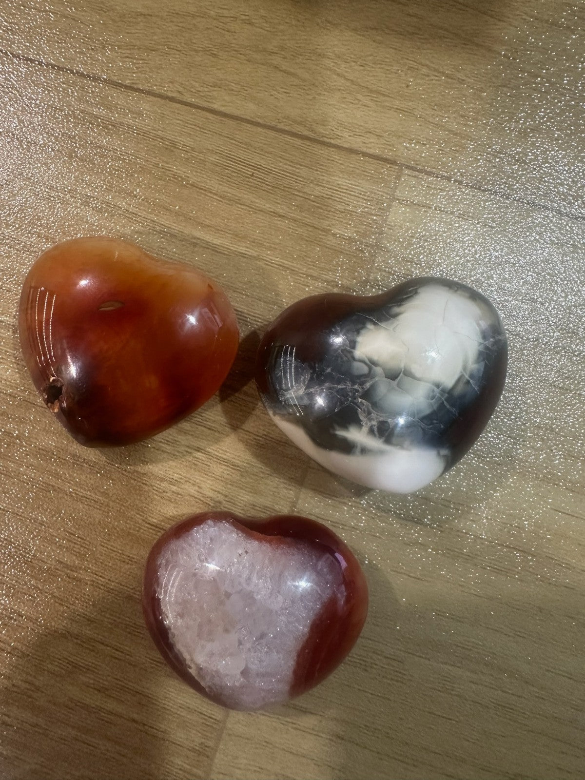 Carnelian Crystal Heart x 1 – Polished Stone 3–4cm Confidence • Motivation