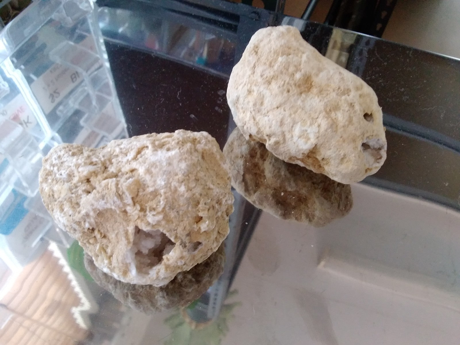 1 x Natural Quartz / Crystal Geode Nodules Break Your Own Geodes ~ Crystal Caves
