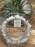 Rainbow Moonstone Bracelet – Elastic ~ Intuition • Protection • Inner Balance