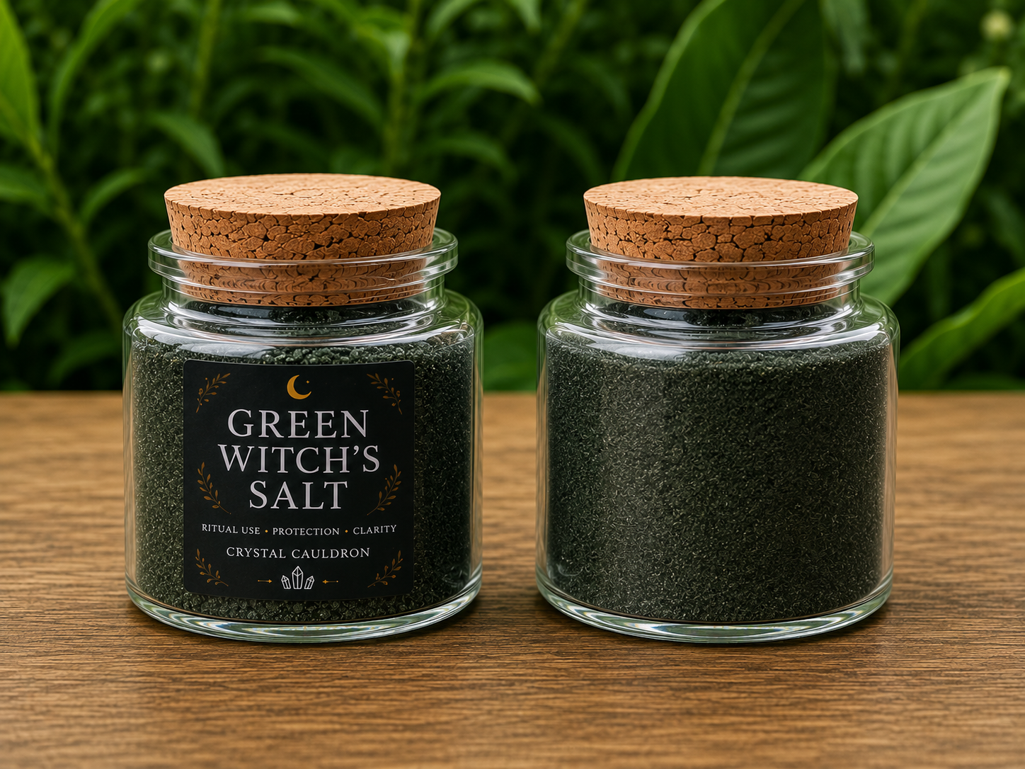 Green Ritual Salt Fine Ground 75g Wicca Pagan Prosperity Abundance Money Magic
