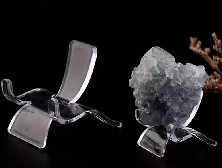 10 x medium Acrylic Crystal Stand – Clear Display Stand ~ 4.7 x 5.5 x 3.7 cm
