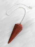 Red Jasper Pendulum ~ Crystal Dowsing Tool ~ Divination ~ Strength • Grounding