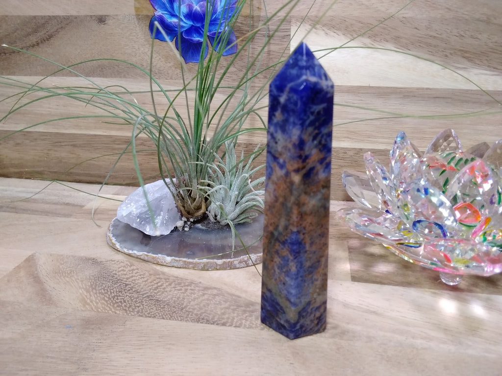 Sodalite Tower ~ 10 cm ~ Crystal Generator ~ Blue Stone Healing Crystal ~ 114 g