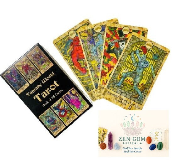 Fantasy World  Tarot Card Deck – 78 Cards with Artwork by Vera Petruk