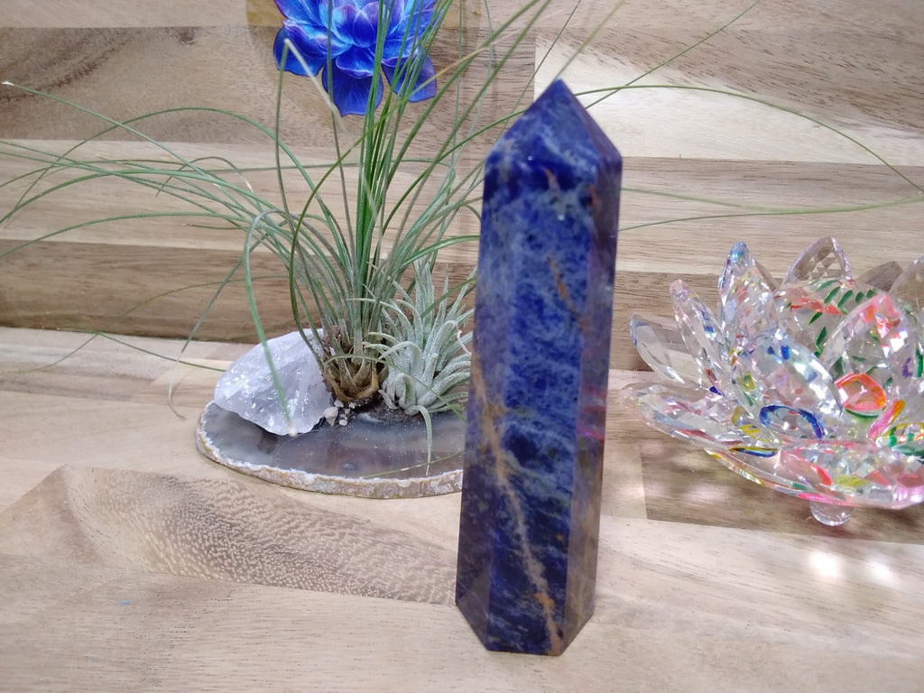 Sodalite Tower ~ 10 cm ~ Crystal Generator ~ Blue Stone Healing Crystal ~ 114 g