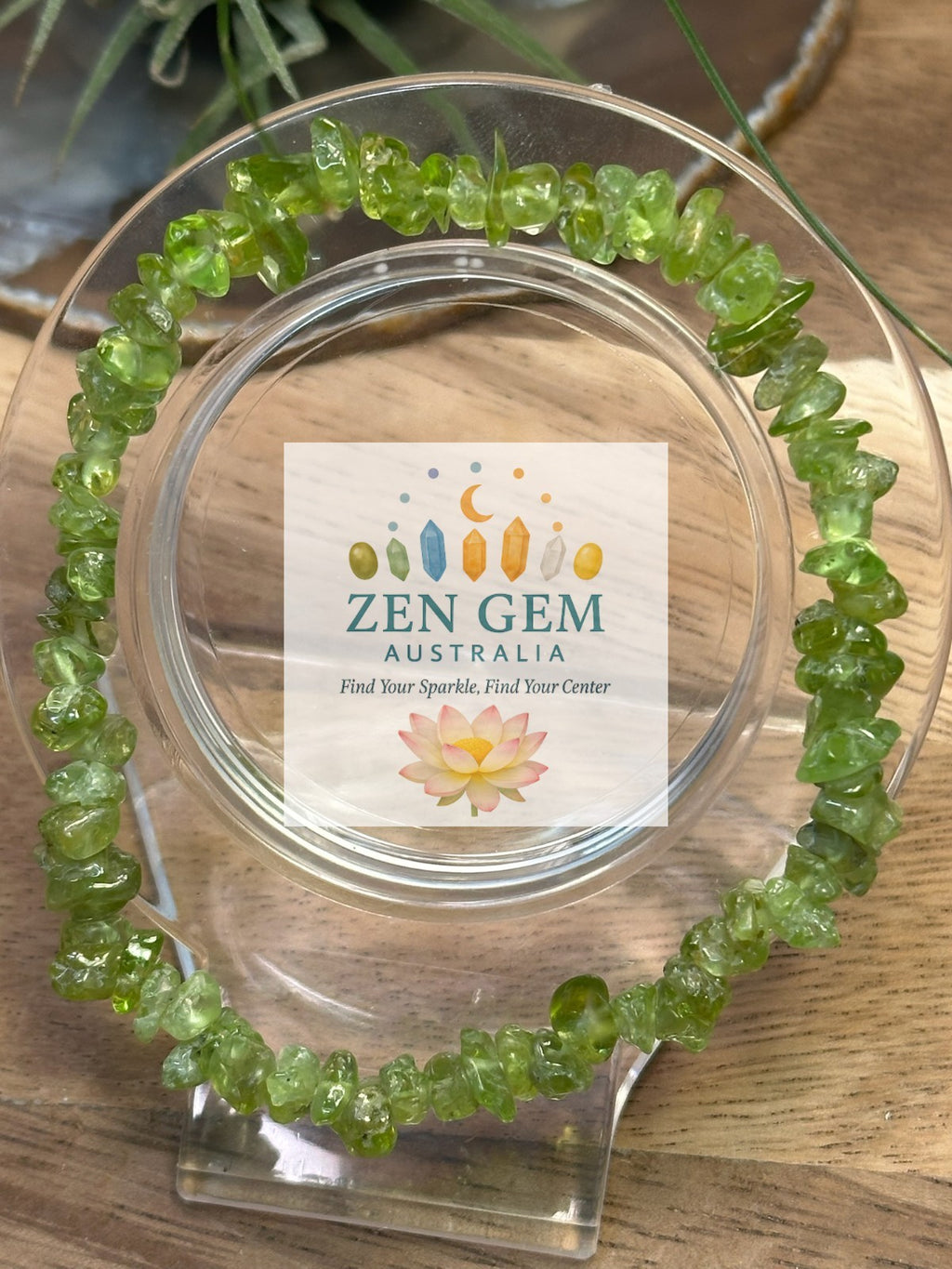 Peridot Crystal Chip Bracelet – Elastic ~ Renewal • Positivity • Fresh Energy