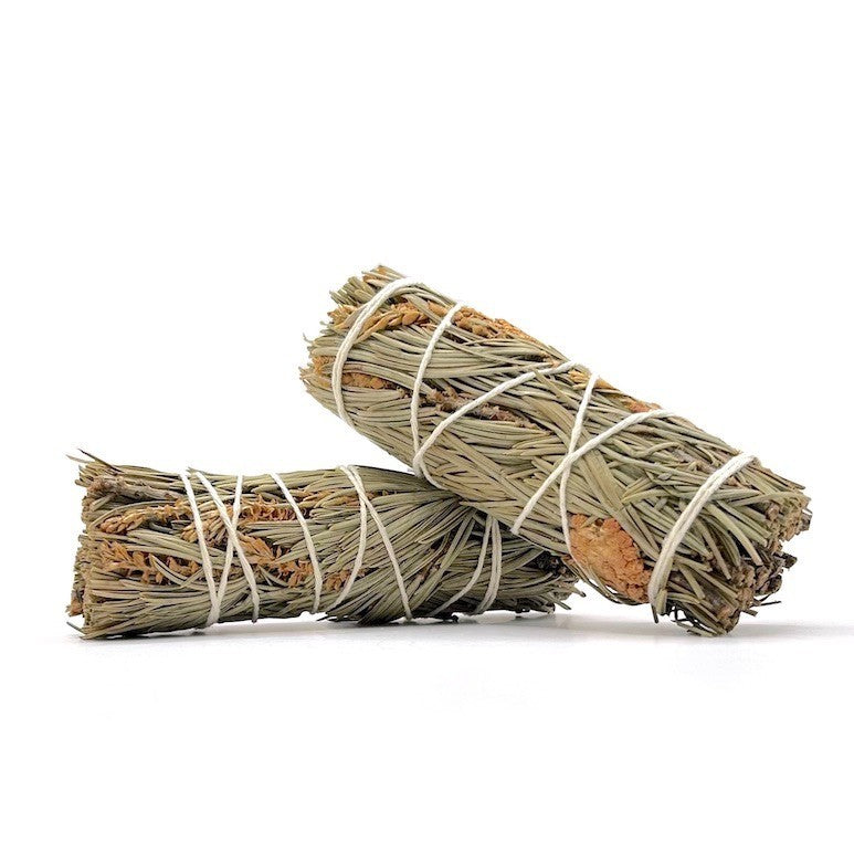 Pine Smudge Bundle Cleansing Protection Grounding Sacred Smoke Crystal Cauldron