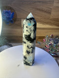 Rainbow Moonstone Tower – Polished Obelisk Intuition • Divine Feminine 9.5 mm