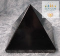 Black Agate Pyramid Crystal – Natural Polished Gemstone ~ Energy Stone 55mm x 50