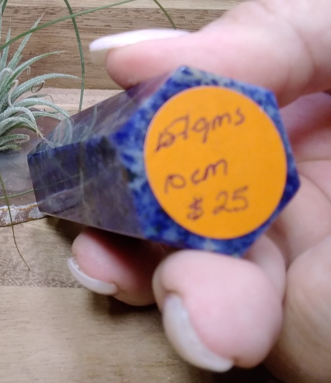 Sodalite Tower ~ 10cm ~ Crystal Generator ~ Blue Stone Healing Crystal ~ 157g
