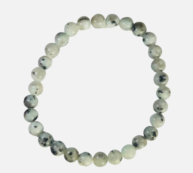 Kiwi Calcite Bracelet – 8mm Beads Calm • Emotional Balance • Heart Energy