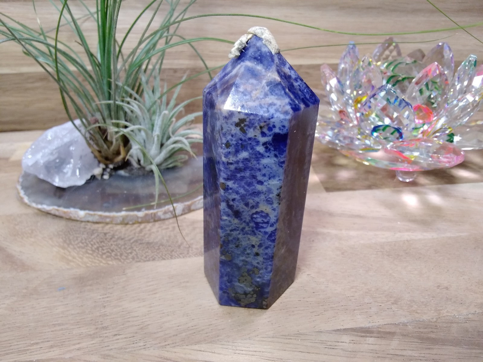 Sodalite Tower ~ 9 cm~ Crystal Generator ~ Blue Stone Healing Crystal ~ 130 g