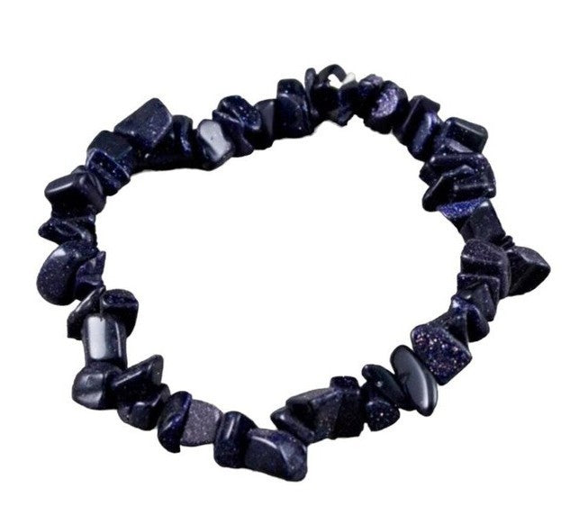 Blue Goldstone Bracelet – Elastic ~ Ambition • Confidence • Motivation