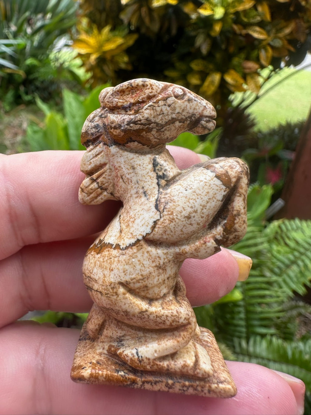 Picture Jasper Horse Carving ~ Year of the Horse ~ 6 cm Crystal Figurine (D)