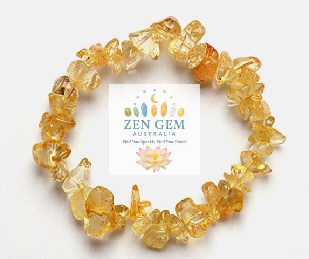 Citrine Bracelet – Elastic ~ Abundance • Positivity • Confidence