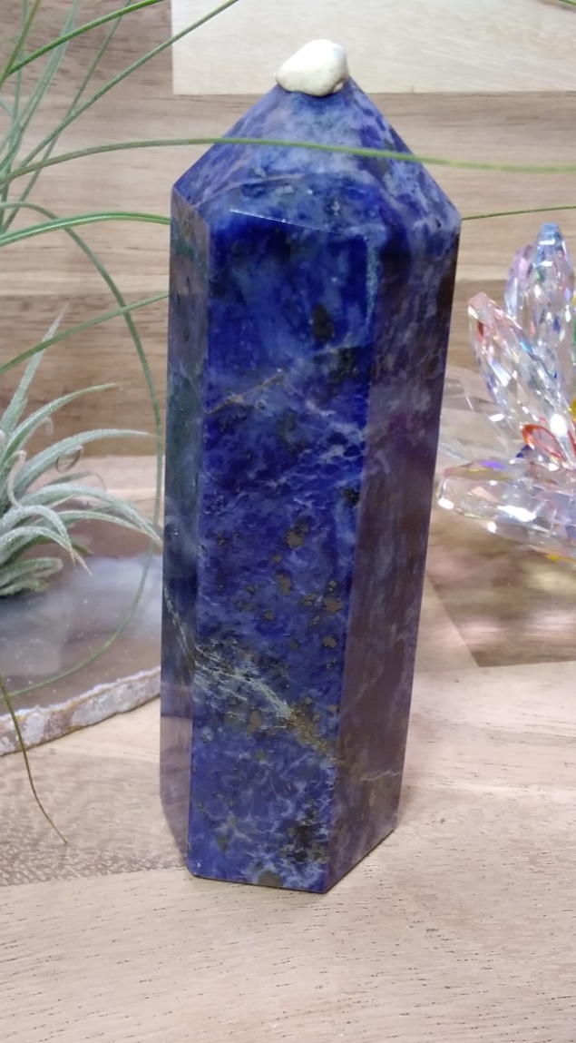 Sodalite Tower ~ 10cm ~ Crystal Generator ~ Blue Stone Healing Crystal ~ 157g
