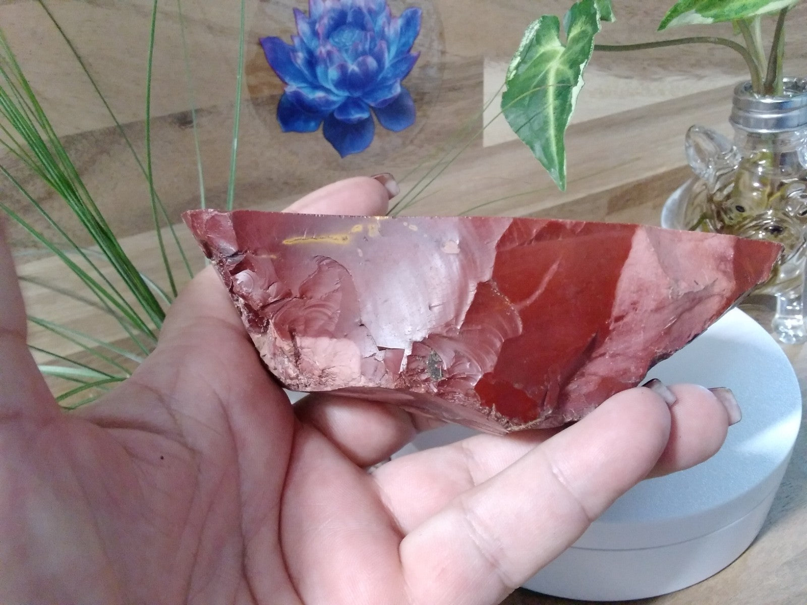 Natural Brecciated Mookaite Jasper Slab ~ Pilbara WA ~ 452 grams ~ 13 x 8 x 6cm