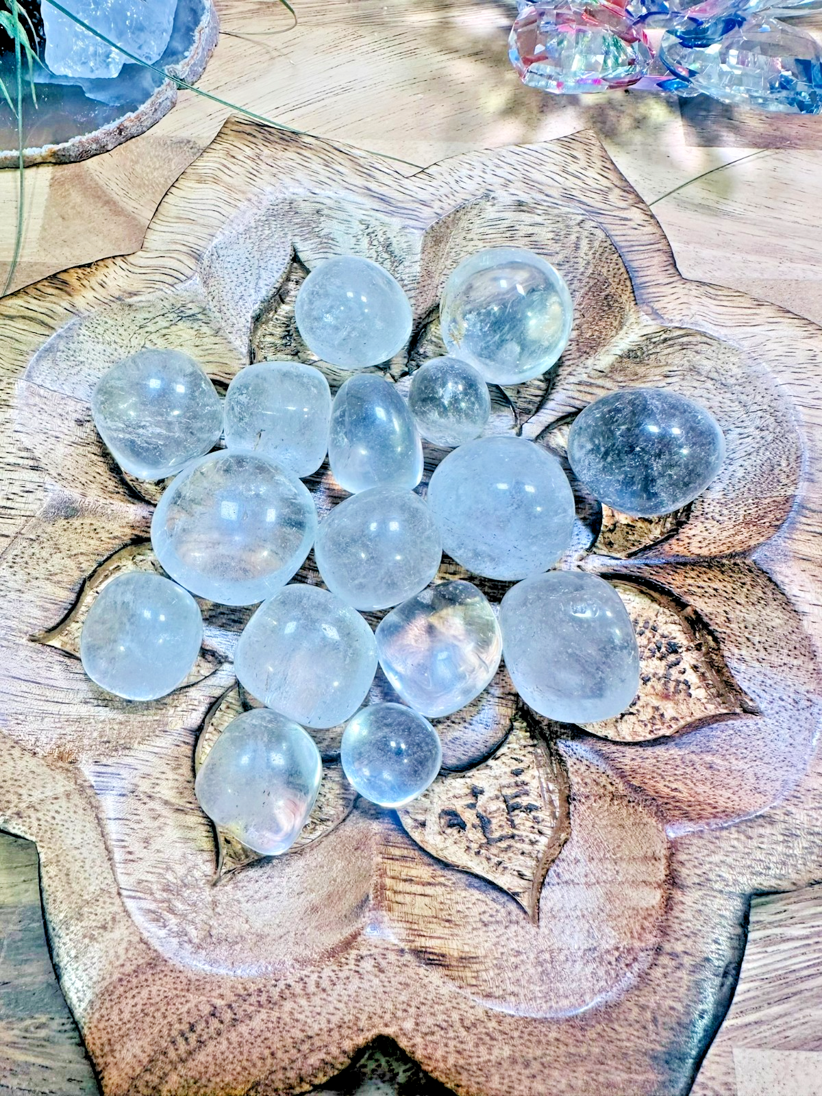 Clear Quartz Tumble ~ 100 gm ~ Natural Tumbled and Polished ~ Australia