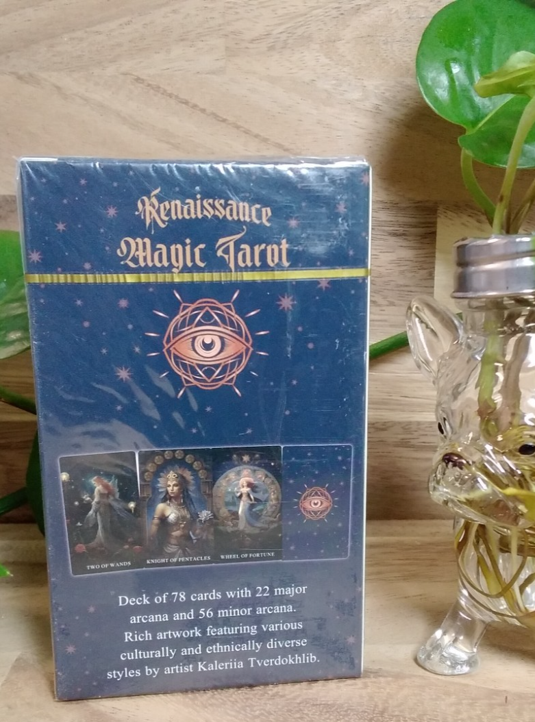 Renaissance Magic Tarot Card Deck – 78 Cards with Artwork by Kaleriia Tverdokhli