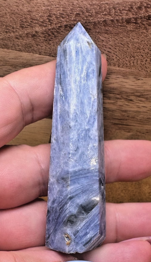 Blue Kyanite Tower – Polished Crystal Point Alignment • Communication • Calm 8.5