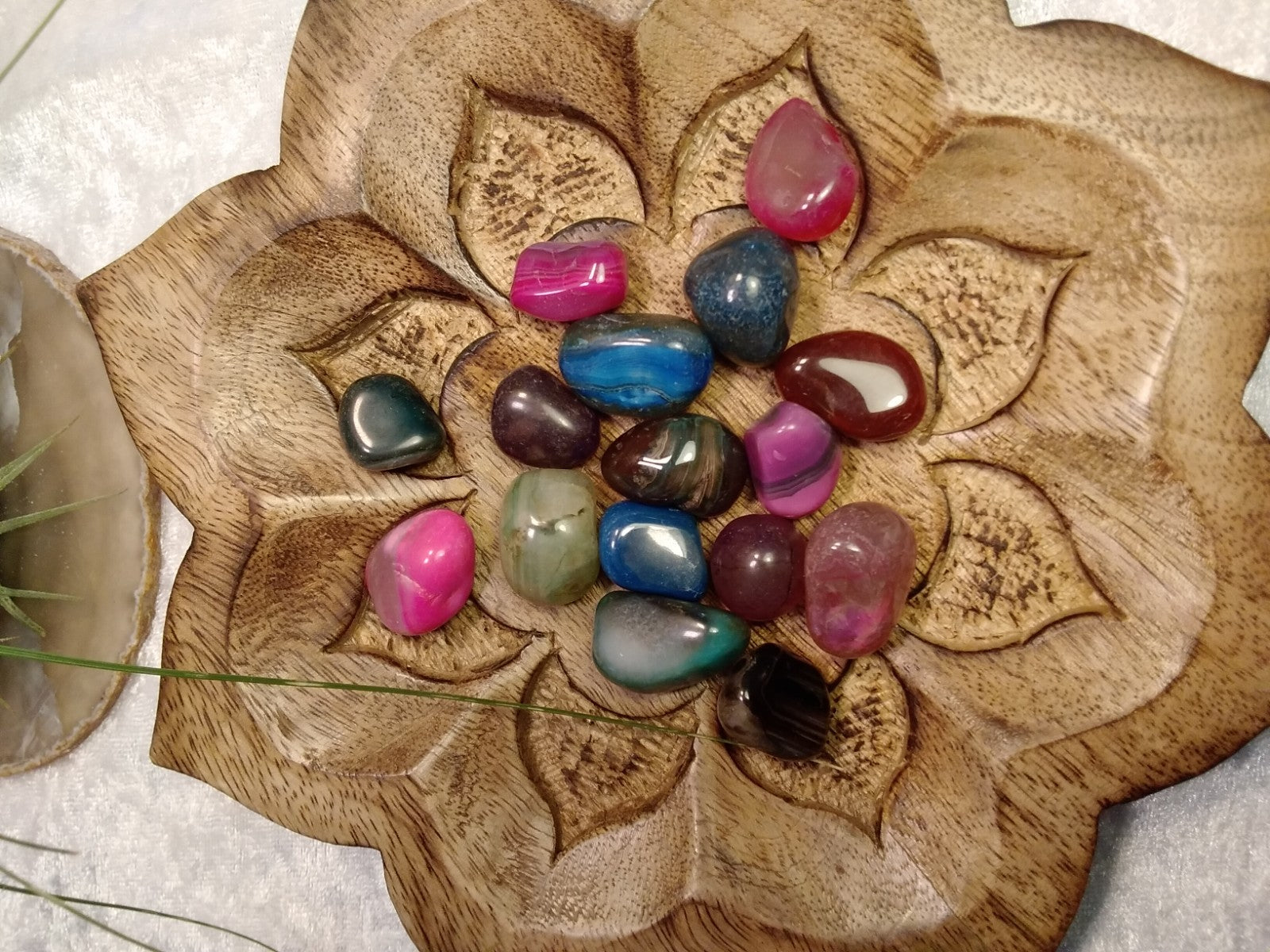 Agate Tumble Stone Mix ~Natural Stone Tumbled and Polished ~ Various weights
