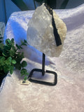 Stunning Black TOURMALINE with Quartz & Mica Matrix ~ on stand ~ From Brazil