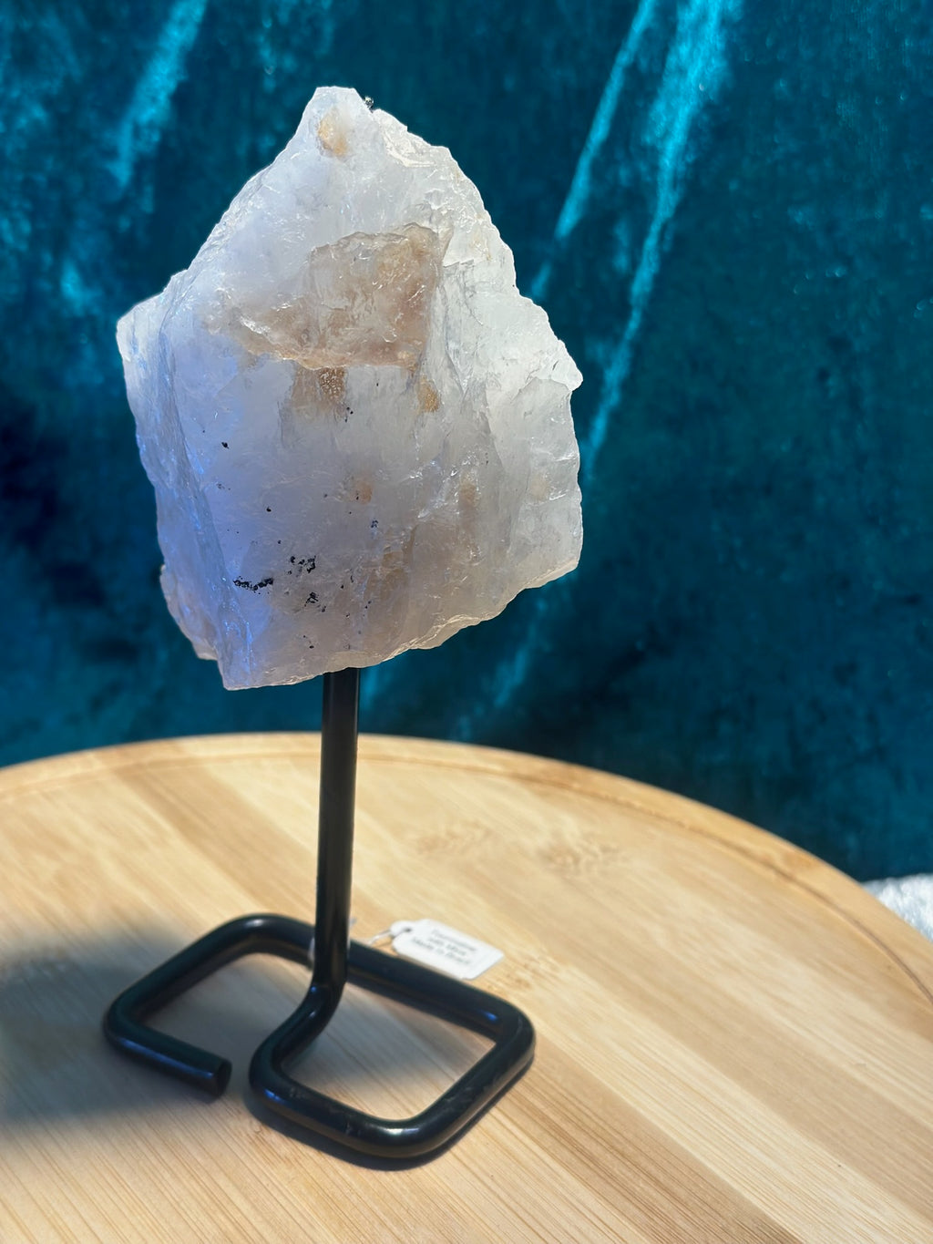 Stunning Black TOURMALINE with Quartz & Mica Matrix ~ on stand ~ From Brazil