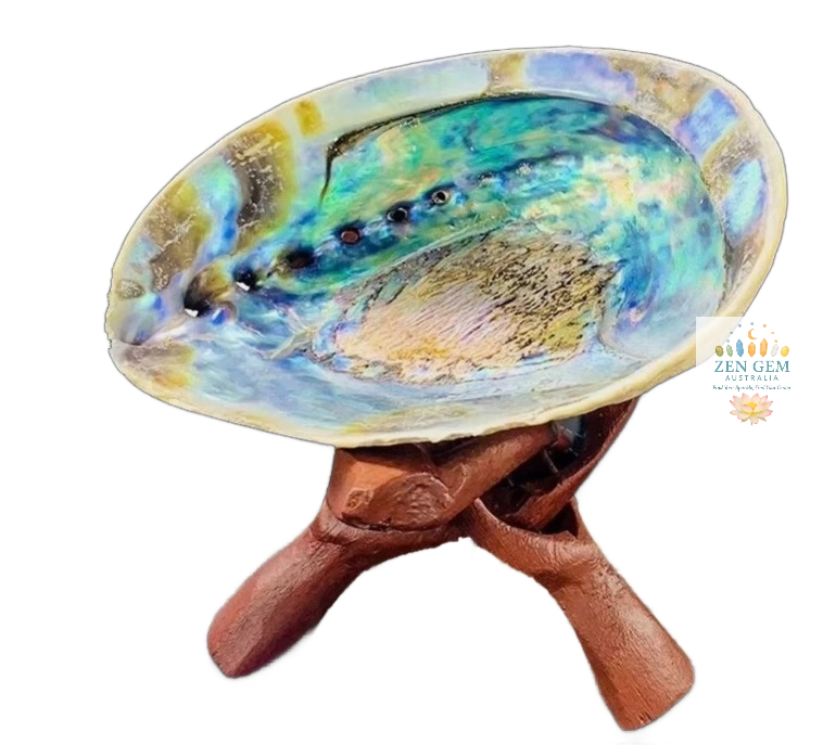 Natural Wood Cobra Folding Tripod Stand ~ Display 4 sizes ~ Crystal, Geode, Shell