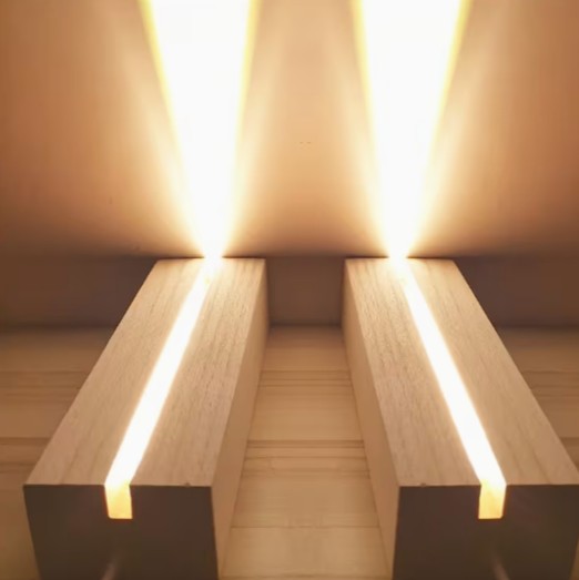 LED Lamp Holder with a Rectangular Wooden USB Base ~ Designed for Showcasing Crystals