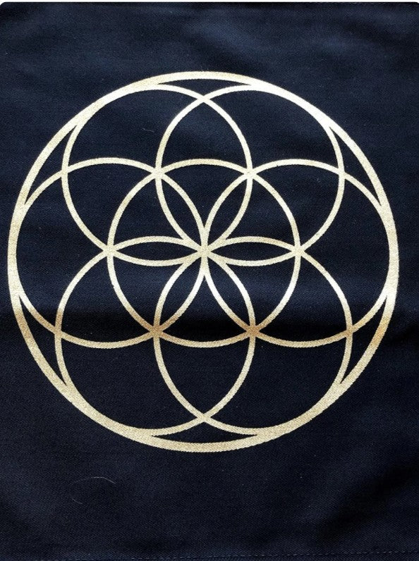 Seed of Life – Crystal Grid / Altar Cloth 30 x 30 cm